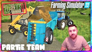 PARTIE TEAM  UN PEU DE FUMIER  FARMING SIMULATOR 22 [upl. by Bachman388]