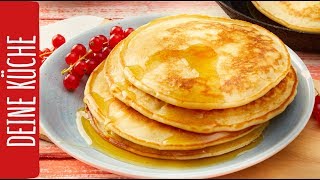 American Pancakes  Amerikanische Pfannkuchen  REWE Deine Küche [upl. by Maccarthy156]