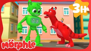 Morphle Dinoaurs vs Giant Robots 🦖🤖  Cartoons for Kids  Mila and Morphle [upl. by Namyac]