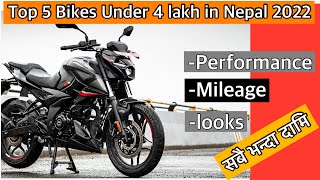 Best Bikes under 4 lakhs in Nepal 2022  Why best bikes in nepal [upl. by Hirschfeld]