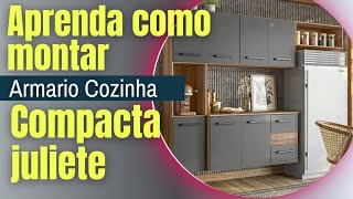 Como montar Cozinha compacta Juliete 7 portas 2 gavetas [upl. by Kirimia429]