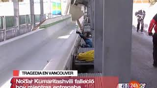 Accidente mortal en los Juegos Olímpicos de Vancouver [upl. by Allister]