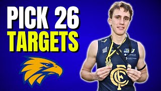 2024 AFL Draft West Coast Eagles and Pick 26 [upl. by Nilreb]