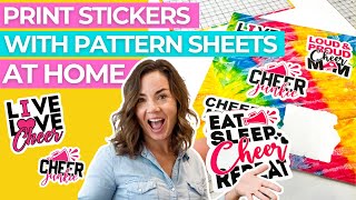 How to Create and Print Stickers on Pattern Sheets [upl. by Bergmans]