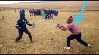 Funny Xhosa Stick Fighting iintonga [upl. by Say]