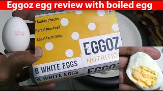 Hindi  Eggoz egg review with boiled egg [upl. by Rufus]