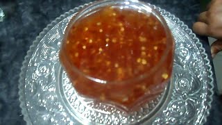 Sweet chilli garlic sauce AAmnas Kitchen [upl. by Eiralam]