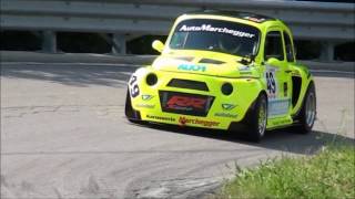 Fiat 500 S1000rr 4x4 Salita 42 Alpe del Nevegal Bergrennen 2016 Motorsport [upl. by Weber]