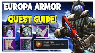 ALL STASIS SEALED CHEST LOCATIONS Europa Armor Quest Guide  Destiny 2 Beyond Light [upl. by Bradley5]