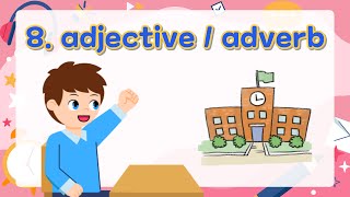 8 Adjectives Adverbs  Basic English Grammar for Kids  Grammar Tips [upl. by Hadria370]