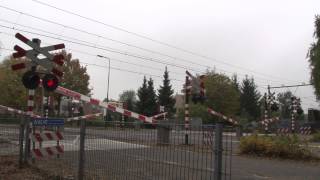 Dutch railroad crossing  ADOB Bilthoven 2 [upl. by Atilef]