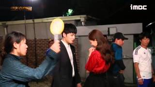 VIDEO Jaejoong and Jinhee Kiss Scene BTS in Triangle Ep 20 [upl. by Riatsala]