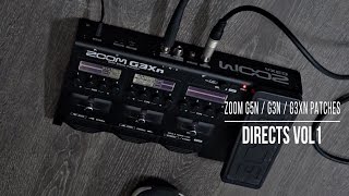 Zoom G11 G6  G5n  G3Xn  G3n Patches  Directs vol1  Live Performance Playthrough [upl. by Alysia885]