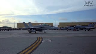 United States Marines from VMFAAW224 and VMFA121 Conduct Flight Operations in Guam Territory [upl. by Kriss]