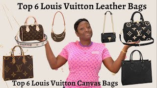 😱 MY LOUIS VUITTON TOP 6 FAVORITE CANVAS BAG  LOUIS VUITTON FAVORITE LEATHER BAGS  LOUIS VUITTON [upl. by Ardnasela798]