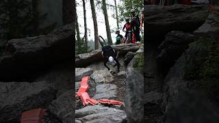 Crans Montana World Cup Course Crash  Very Technical Rock Garden [upl. by Anoek]