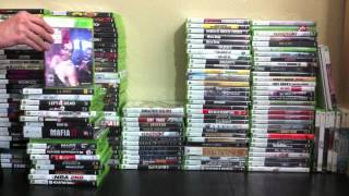 My Xbox 360 Game Collection Part 3 of 5 165 Games [upl. by Nibuz]