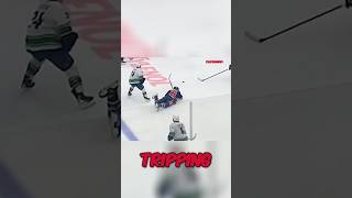 Draisaitl couldn’t stop falling 🤣 Oilers Canucks NHL [upl. by Atauqal]