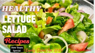 LETTUCE SALAD RECIPE  Among the Luckiest Salad Recipe in 2024Quick amp Healthy Salad Recipesalad [upl. by Airekahs]