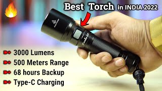 Best Torch in INDIA 2022  WaterResistant 500 Meters Range  Fenix C7 [upl. by Leciram9]