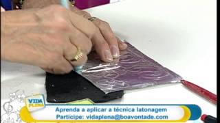 Artesanato  Técnica de latonagem [upl. by Handbook958]