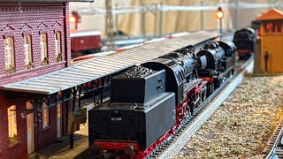 Marklin HO vintage Mtrack analog train layout ac 2022 film 14 [upl. by Liban704]