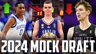 2024 NBA Mock Draft 40 BIG Changes At The Top [upl. by Parthinia]