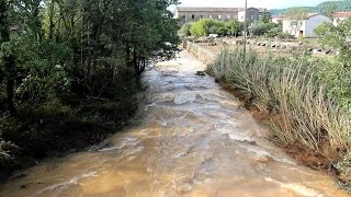 Spéciale intempéries dans le Gard  Crues et inondations à Alès [upl. by Eleen659]