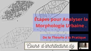 shosts Étapes pour Analyser la Morphologie Urbaine  architecture الهندسةالمعمارية urbanisme [upl. by Ecyob]