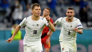 Nicolo Barella Goal vs Belgium 12 Euro 2020 [upl. by Ardnovahs647]