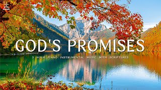 Gods Promises Piano Instrumental Music With Scriptures amp Autumn Scene 🍁CHRISTIAN piano [upl. by Odranar]