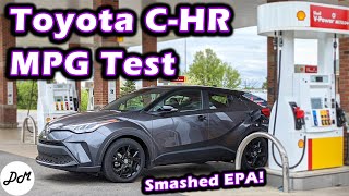 2021 Toyota CHR – MPG Test  Realworld Highway Range [upl. by Benyamin691]