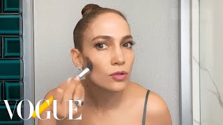 Jennifer Lopez’s Guide to Glowing Skin amp Face Contour  Beauty Secrets  Vogue [upl. by Harriett639]