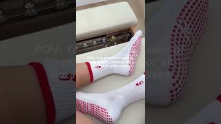 Did we make the cutest grip socks 🧦🤔 gripsocks pilatesprincess [upl. by Jarret]