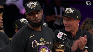 Los Angeles Lakers Trophy Presentation Ceremony  2020 NBA Finals [upl. by Arley161]