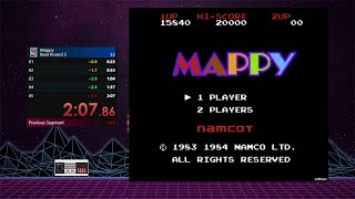 Mappy NES Beat Round 5  Speedrun in 207 by AxlBluez [upl. by Anoet]