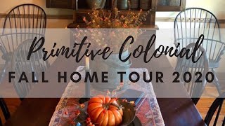 Primitive Colonial Fall Home Tour 2020  Inspirational Fall Homes [upl. by Dric594]