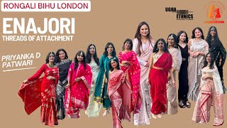 FASHION SHOW  ENAJORI  PRIYANKA D PATWARI  UGHA ETHNICS  RONGALI BIHU LONDON RBLBIHU fashion [upl. by Mairim]