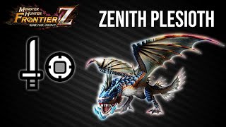 MH Frontier Z  Z1 Plesioth Solo Sword and Shield  SnS [upl. by Rosalinda774]