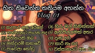 හිත නිවෙන ගීත  Vlog 01  එක දිගට අහන්න [upl. by Auhsot110]