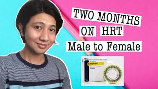 Two Months on HRT Male to Female using Estrofem [upl. by Yreme]