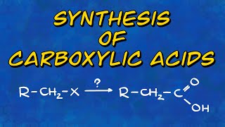 Synthesis of Carboxylic Acids  4 MustKnow Reactions [upl. by Annoiek776]