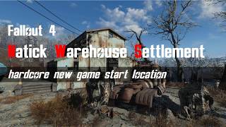 Fallout 4 Natick Warehouse Settlement by SKK [upl. by Wallford]