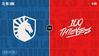 TL v 100  Week 1 Day 1  LCS Spring Split  Team Liquid v 100 Thieves 2024 [upl. by Rednasela744]