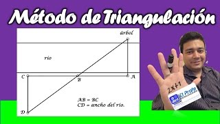 Estimación del Ancho de un Rio  Teorema de los Triángulos Congruentes [upl. by Oinotnas]