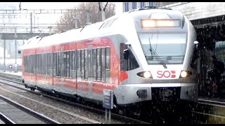 Switzerland Changing Trains at Buchs SG [upl. by Aura]