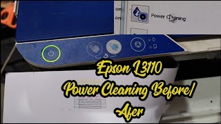 Epson L 3110 Power cleaning  Epson Head cleaning  Epson power ink flushing Epson Tank Printer [upl. by Philemol668]