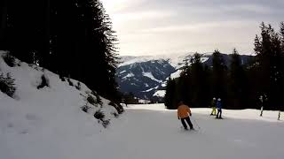 Skiwelt  Westendorf Piste 110 Alpenrosen Abfahrt  Piste 110b Ellmerer Abfahrt [upl. by Ellevehs]