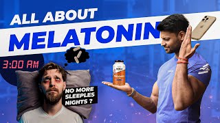 DOES MELATONIN SUPPLEMENT HELP YOU SLEEP ✅ ❌  fitness health bodybuilding [upl. by Frodina]