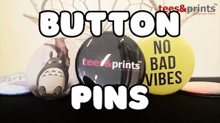 CREATE CUSTOM BUTTON PINS  Button Maker tutorial [upl. by Pirri145]